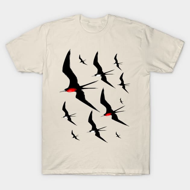 Birds flying T-Shirt by BluedarkArt